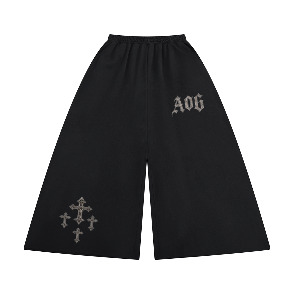 Women's Raw Edge Wide Leg Sweatpants
