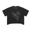 Raw Edge Snow Washed Boxy T-Shirt