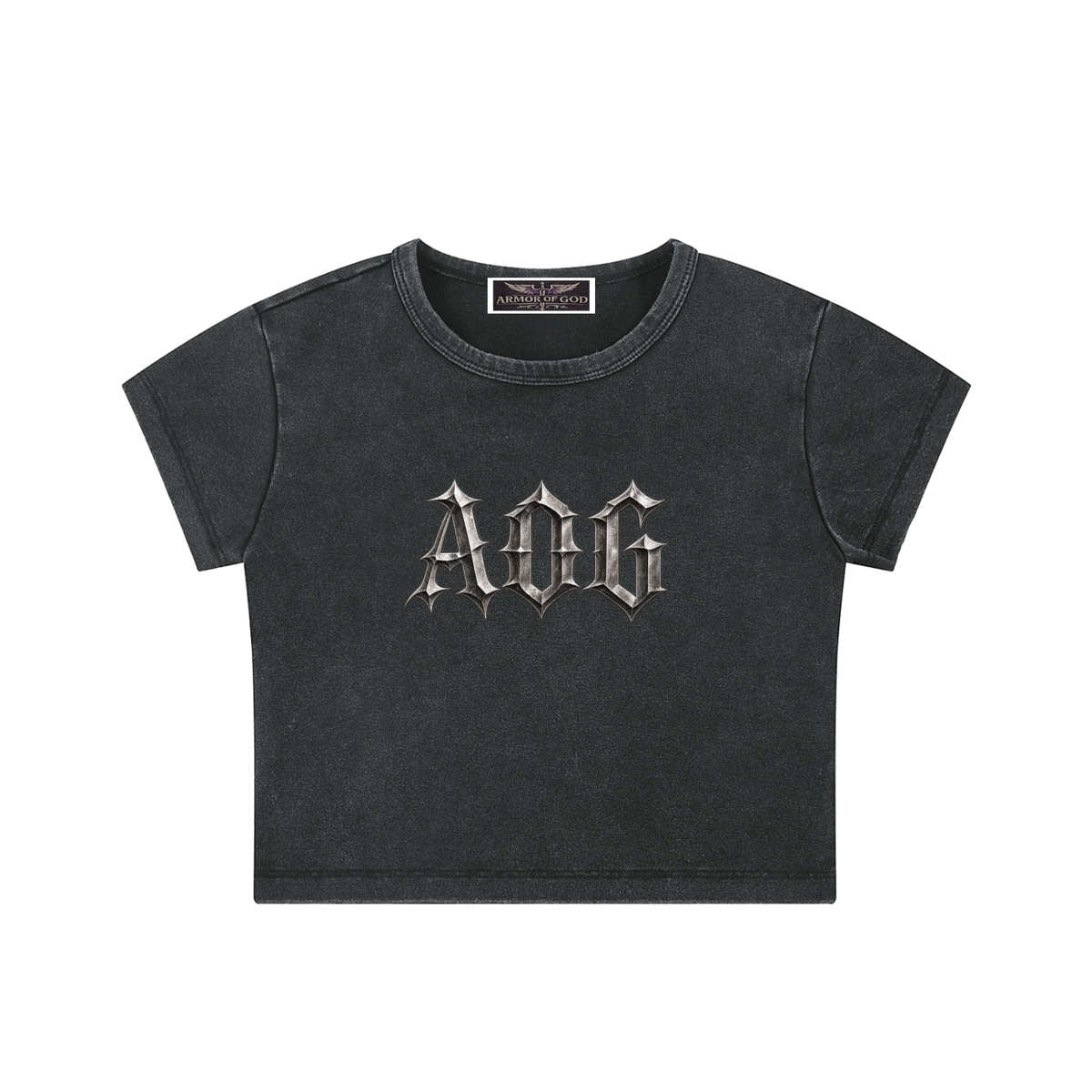 Snow Washed Crop Top