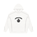 Unisex Oversized Piping Fleece Hoodie