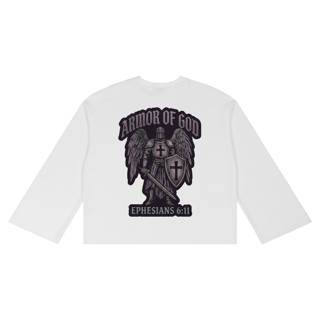 Unisex Waffle Raw Edge T-Shirt