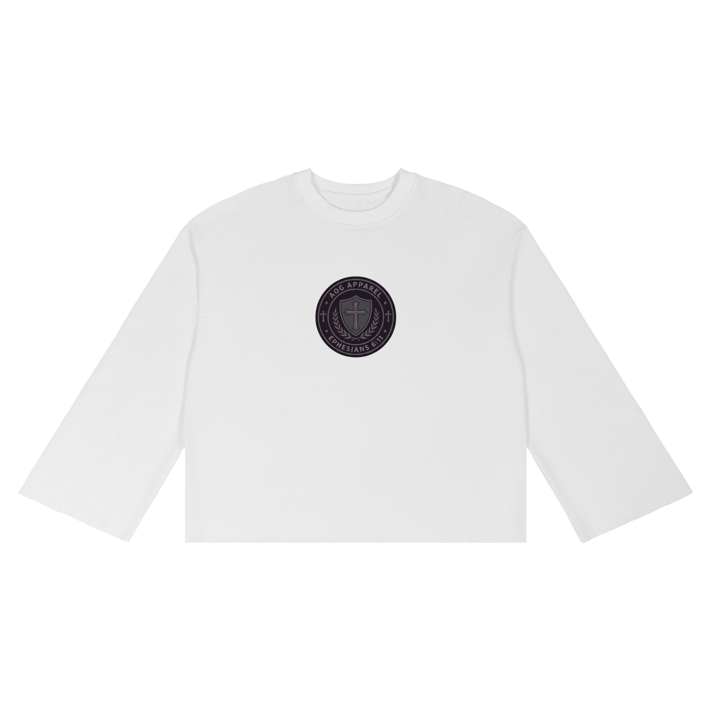 Unisex Waffle Raw Edge T-Shirt