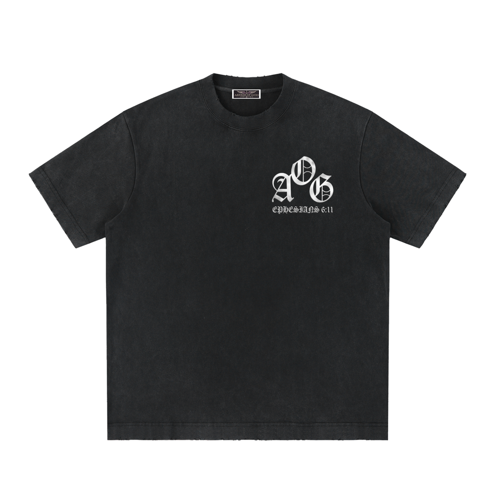 Heavyweight Vintage Washed Frayed T-Shirt