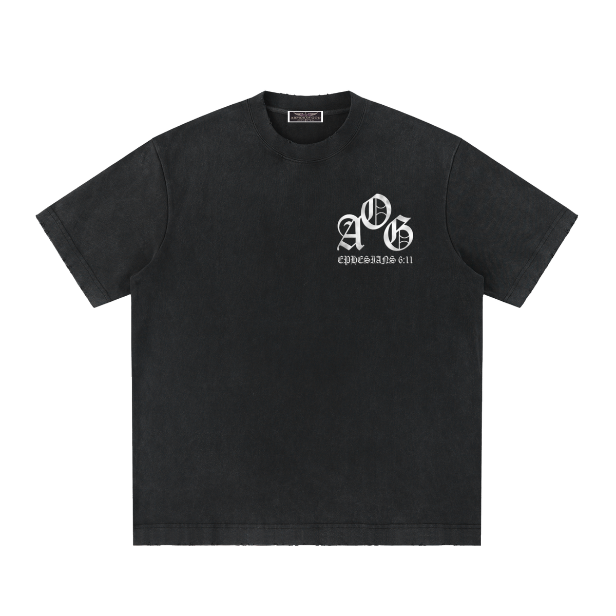 Heavyweight Vintage Washed Frayed T-Shirt