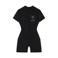 Women's Quarter-Zip Short Sleeve Romper