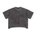 Raw Edge Snow Washed Boxy T-Shirt