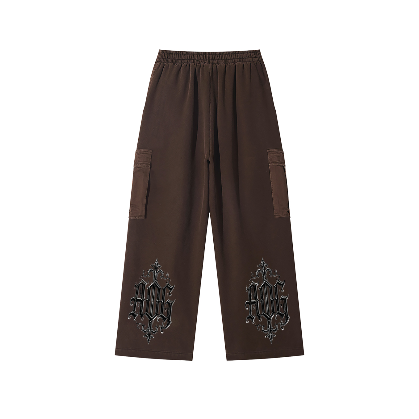 Unisex Sunfade Washed Fleece Cargo Pants