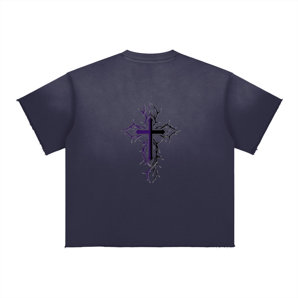 Sun Fade Raw Edge T-Shirt