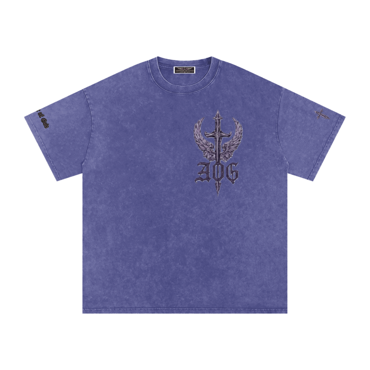 Snow Washed Oversized Cotton T-Shirt