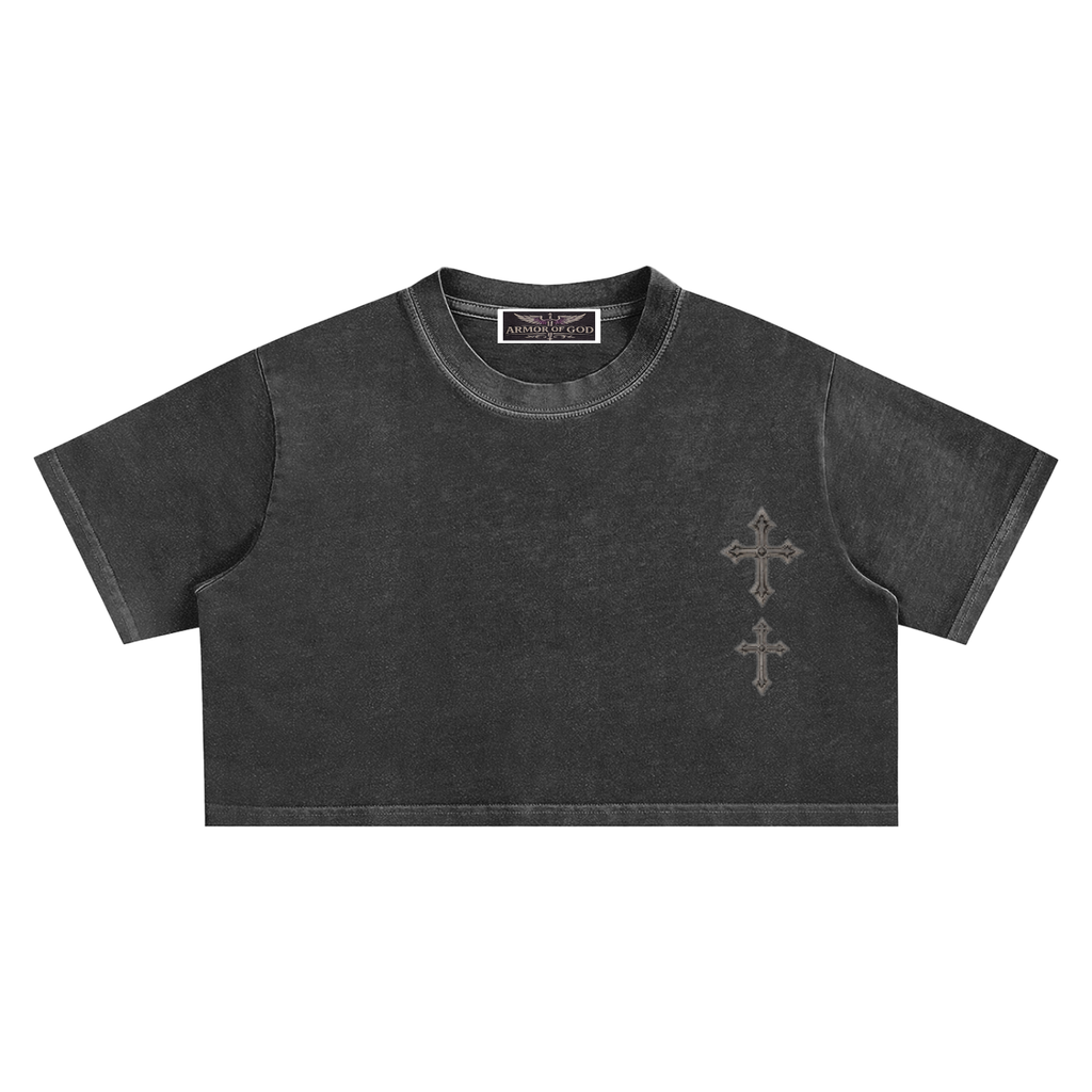 Snow Washed Crop Top