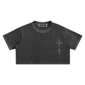 Snow Washed Crop Top