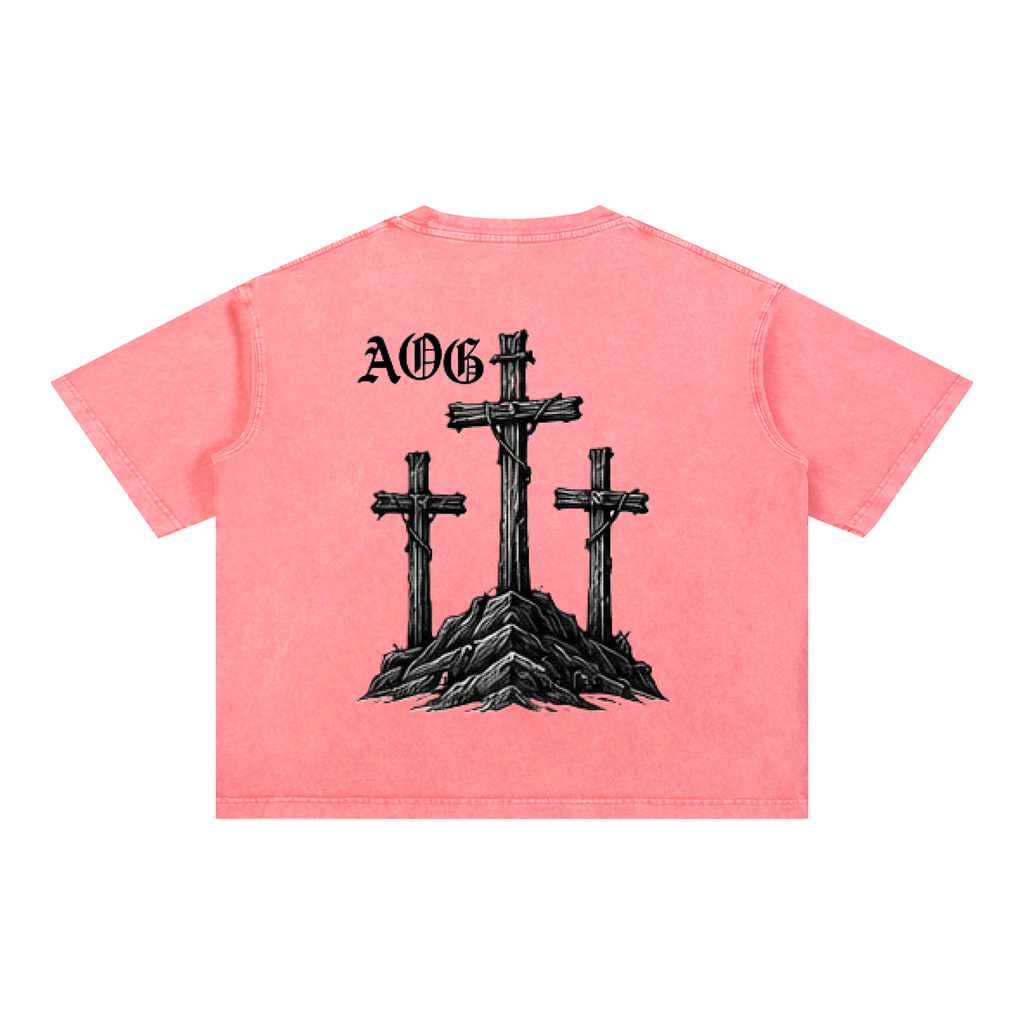Mineral Wash Boxy Cotton T-Shirt